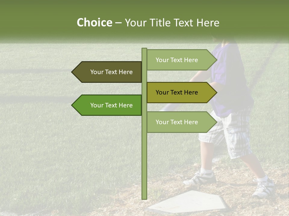 Batter Play Hit PowerPoint Template