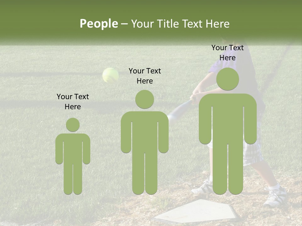 Batter Play Hit PowerPoint Template