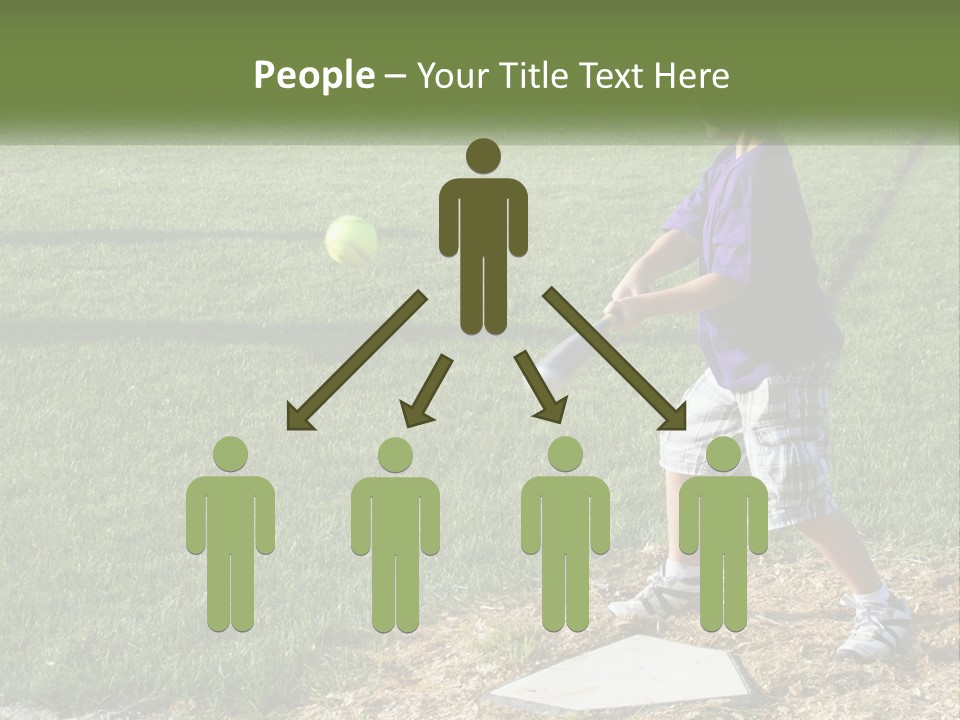 Batter Play Hit PowerPoint Template