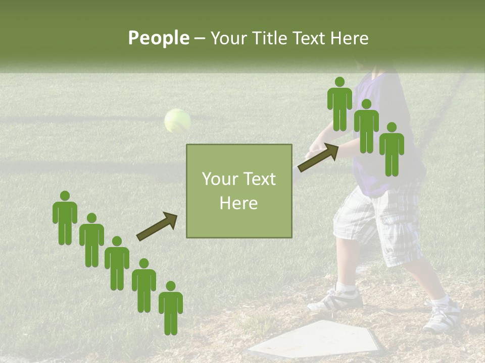 Batter Play Hit PowerPoint Template