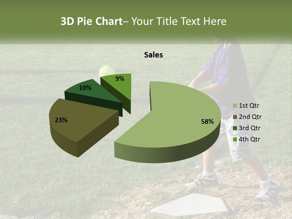 Batter Play Hit PowerPoint Template