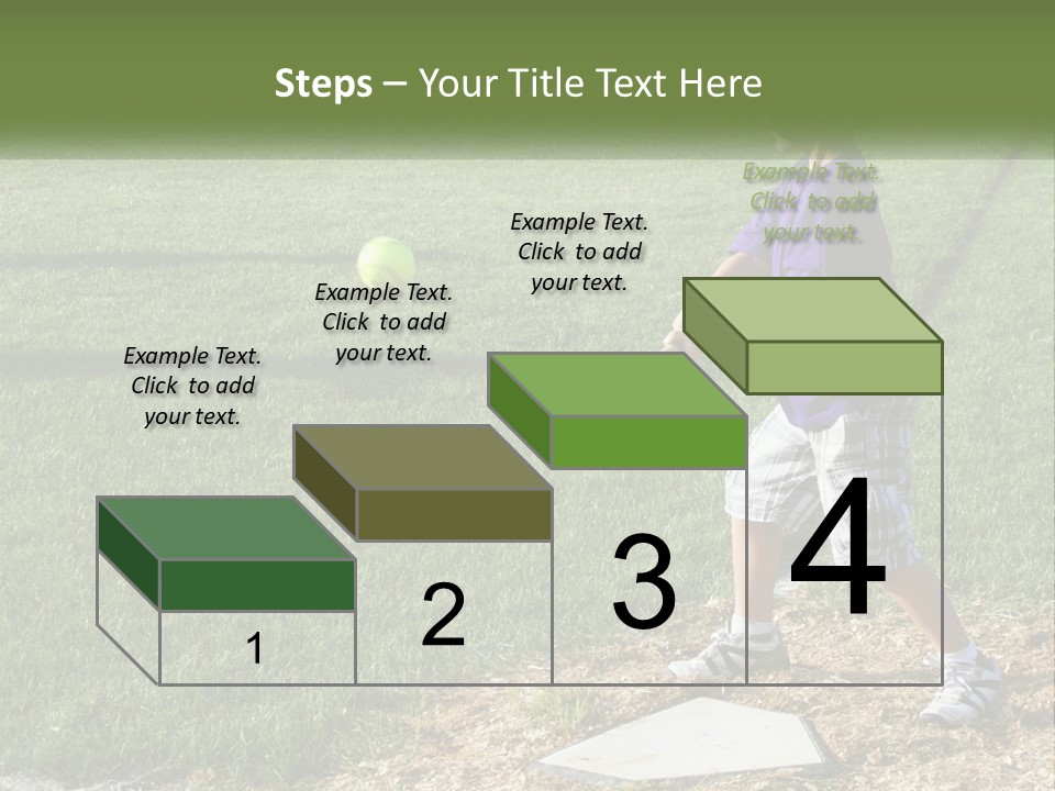 Batter Play Hit PowerPoint Template