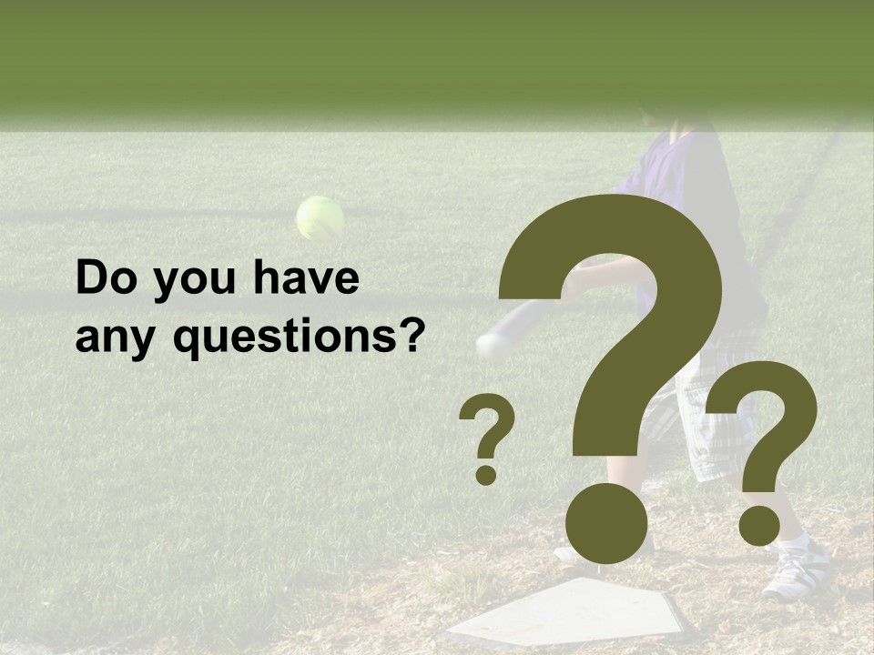 Batter Play Hit PowerPoint Template