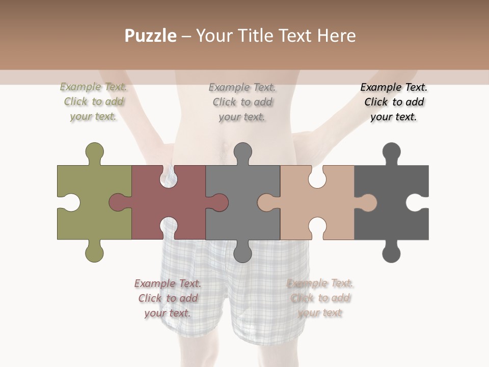 Cutout Nerdy Body PowerPoint Template