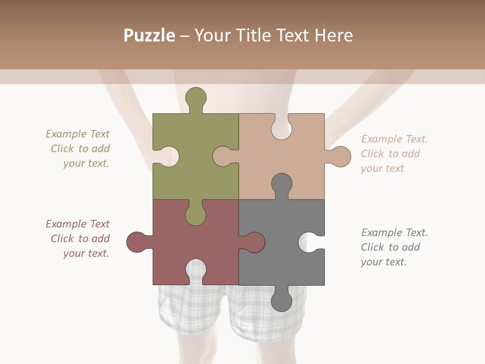 Cutout Nerdy Body PowerPoint Template