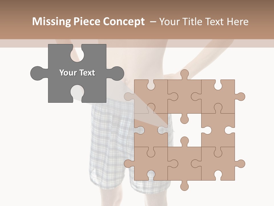 Cutout Nerdy Body PowerPoint Template