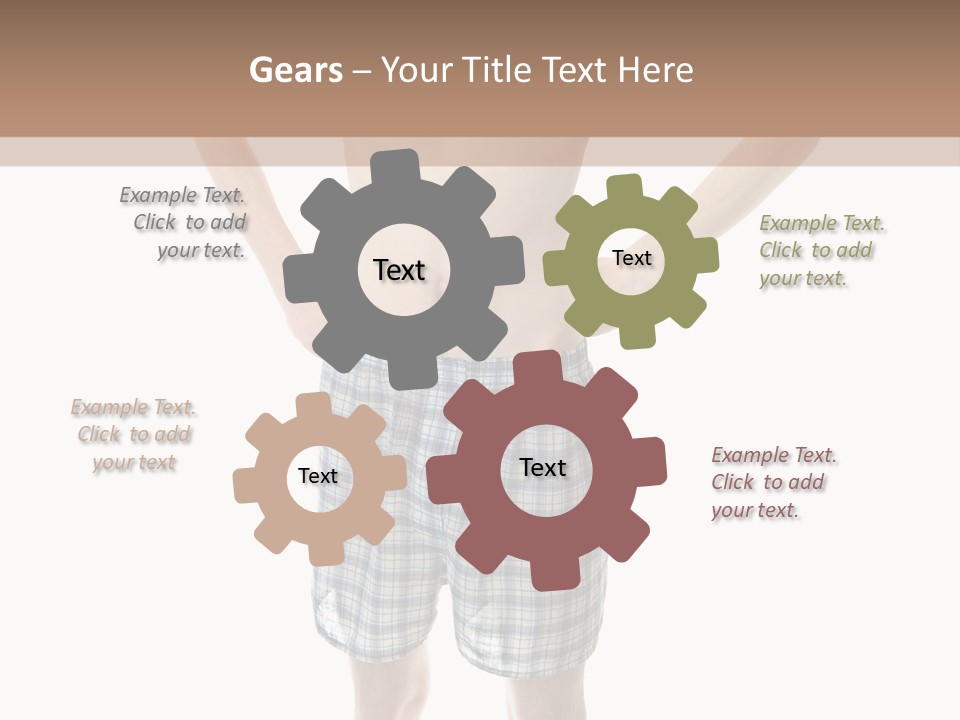 Cutout Nerdy Body PowerPoint Template