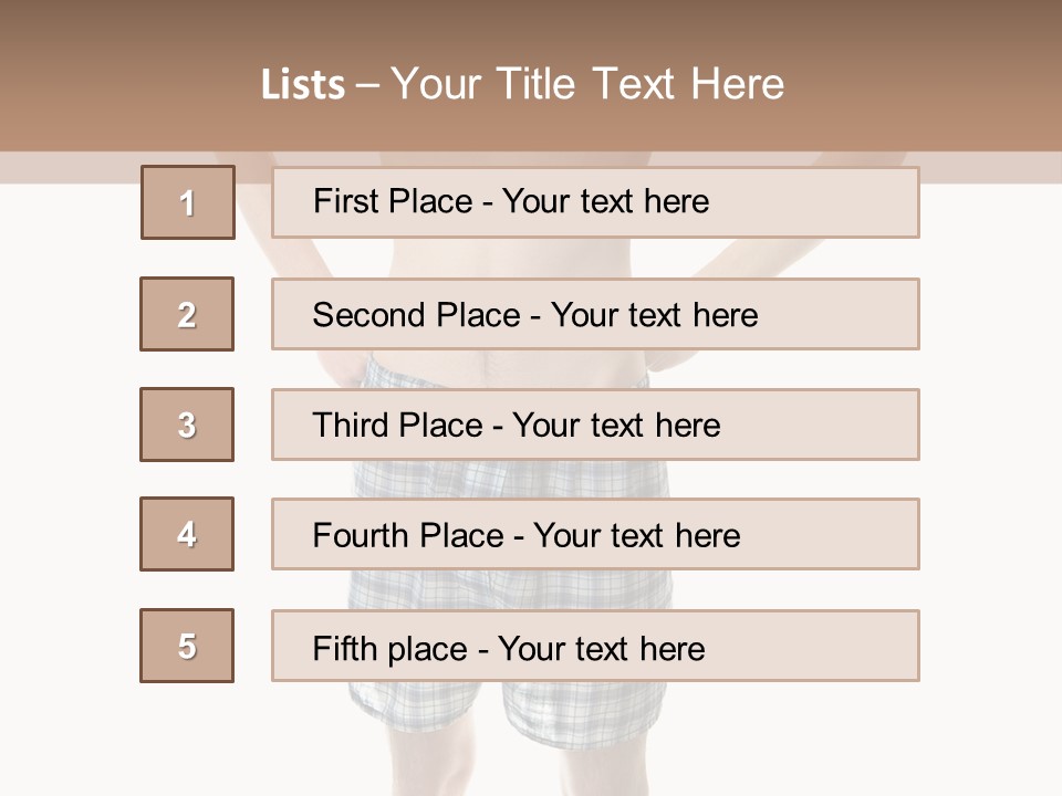 Cutout Nerdy Body PowerPoint Template