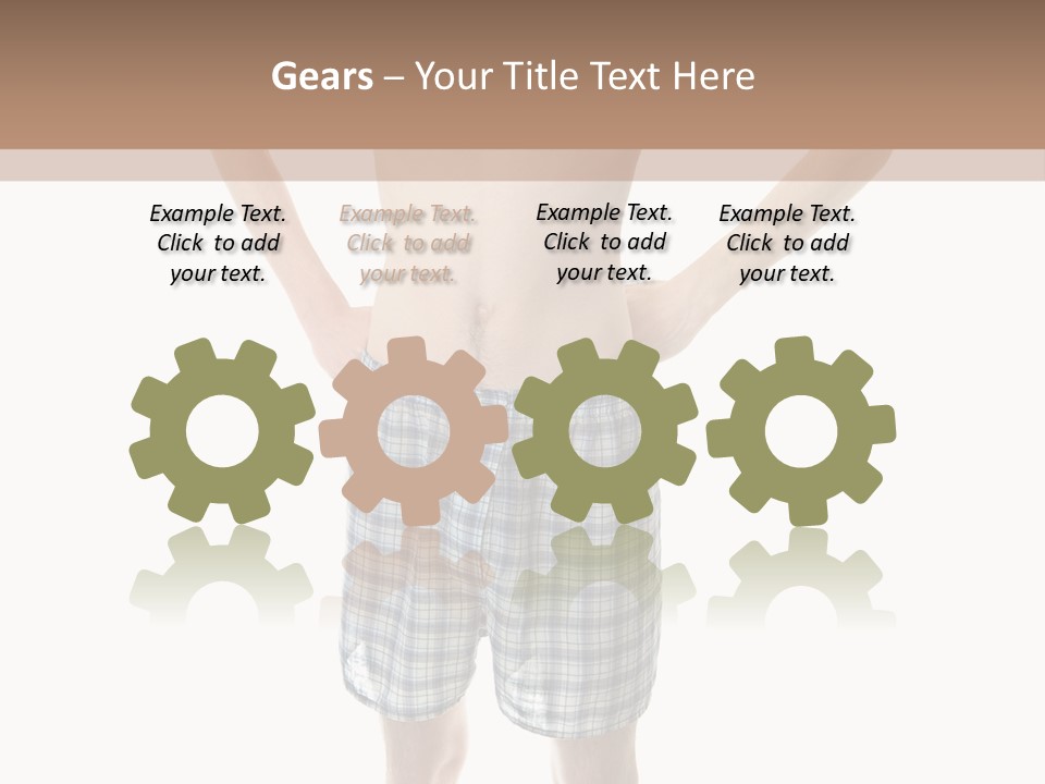 Cutout Nerdy Body PowerPoint Template