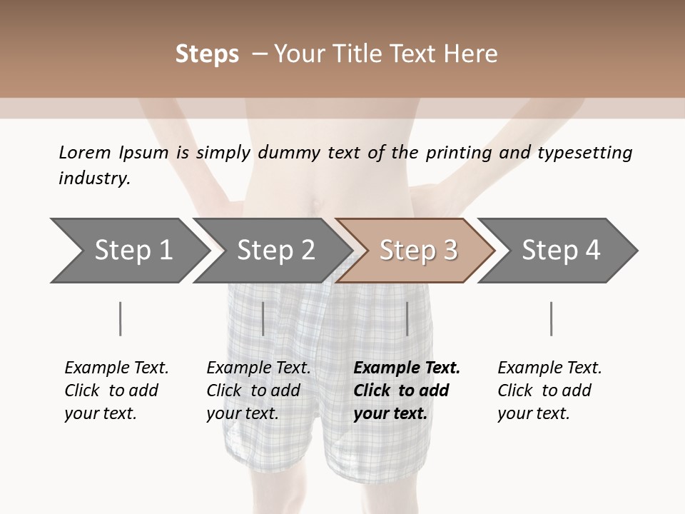 Cutout Nerdy Body PowerPoint Template
