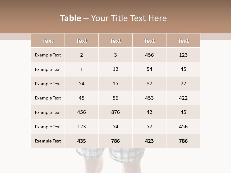 Cutout Nerdy Body PowerPoint Template