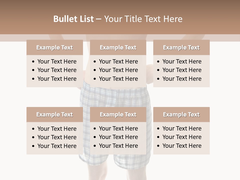 Cutout Nerdy Body PowerPoint Template