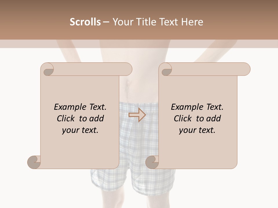Cutout Nerdy Body PowerPoint Template