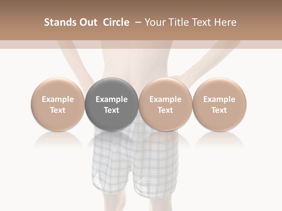 Cutout Nerdy Body PowerPoint Template