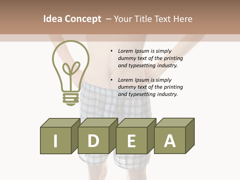 Cutout Nerdy Body PowerPoint Template