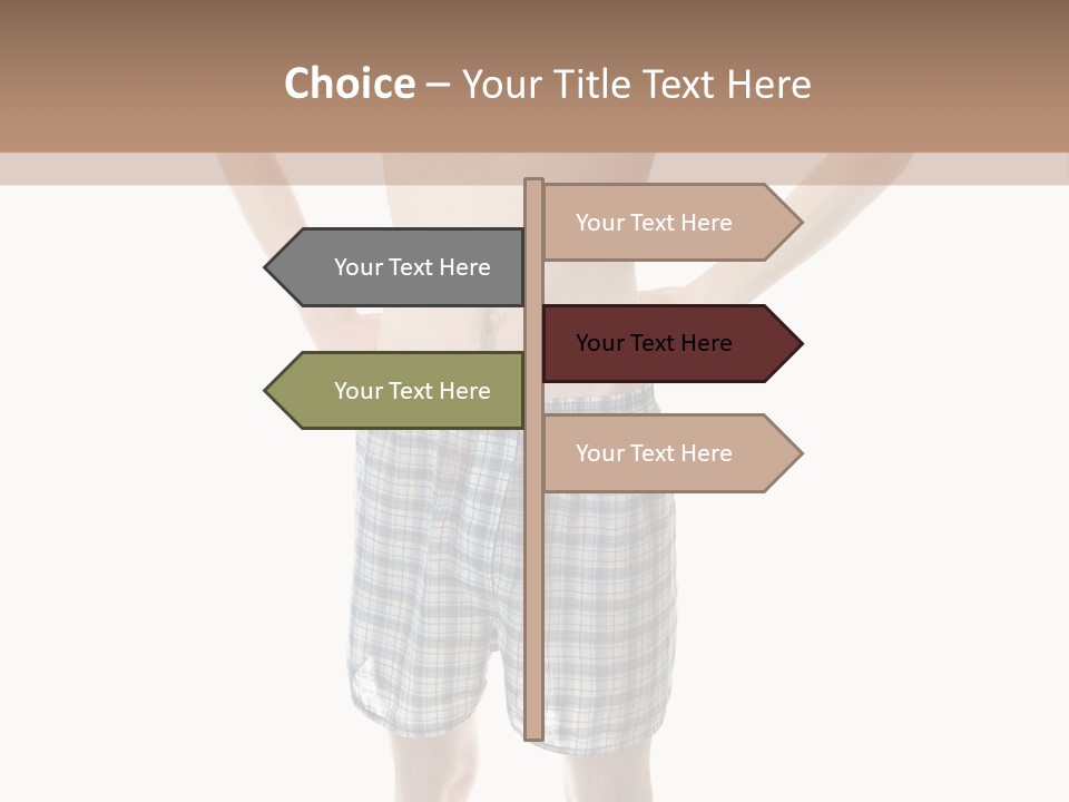 Cutout Nerdy Body PowerPoint Template