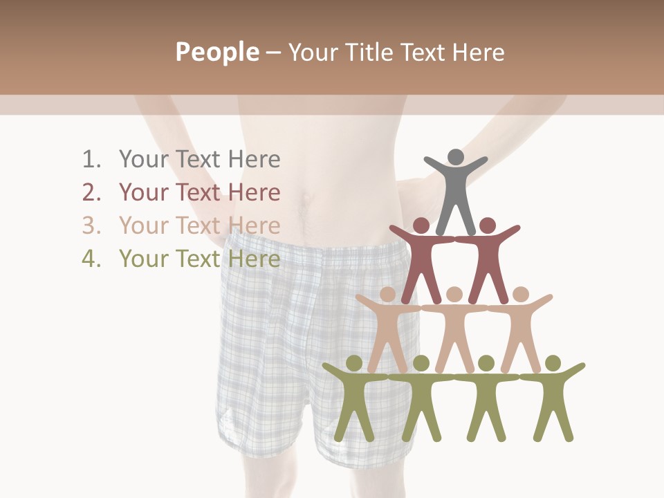 Cutout Nerdy Body PowerPoint Template