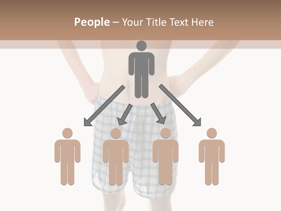 Cutout Nerdy Body PowerPoint Template