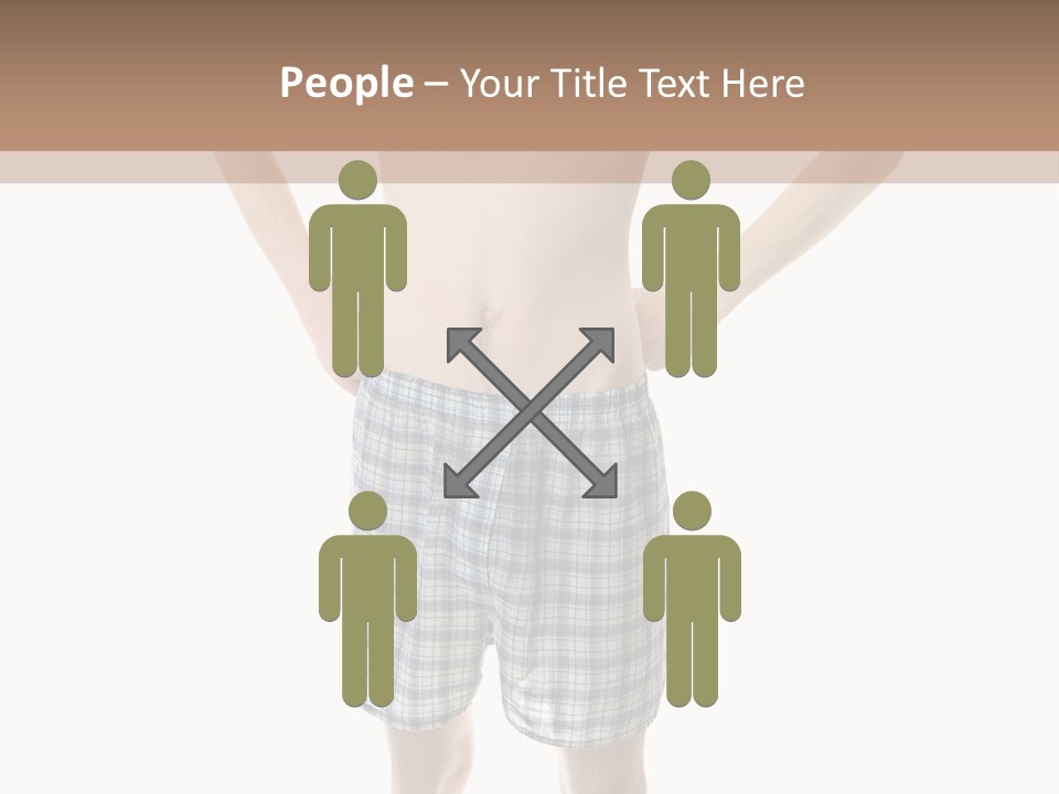 Cutout Nerdy Body PowerPoint Template