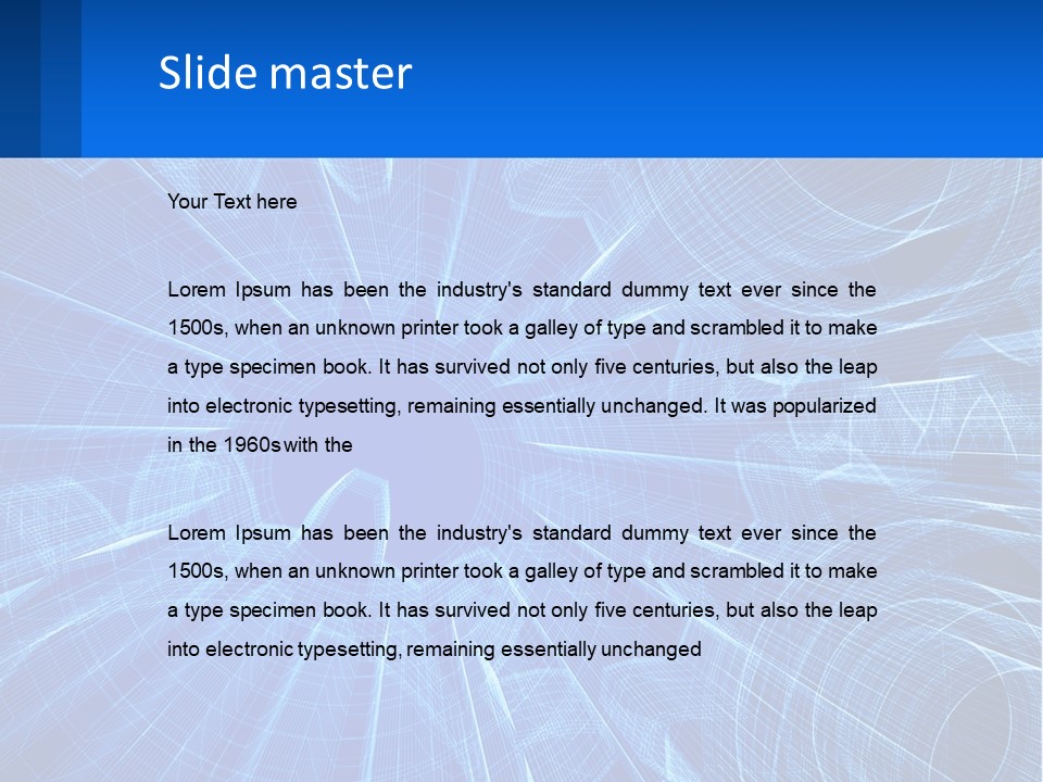 Sketch Grey Blueprint PowerPoint Template