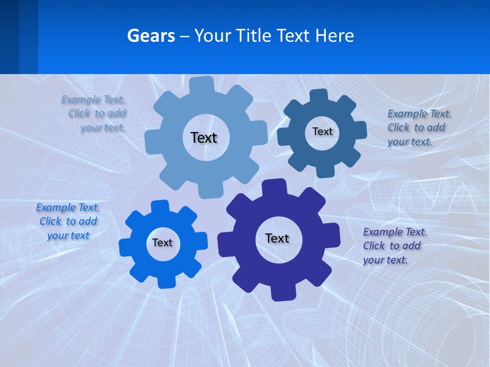 Sketch Grey Blueprint PowerPoint Template