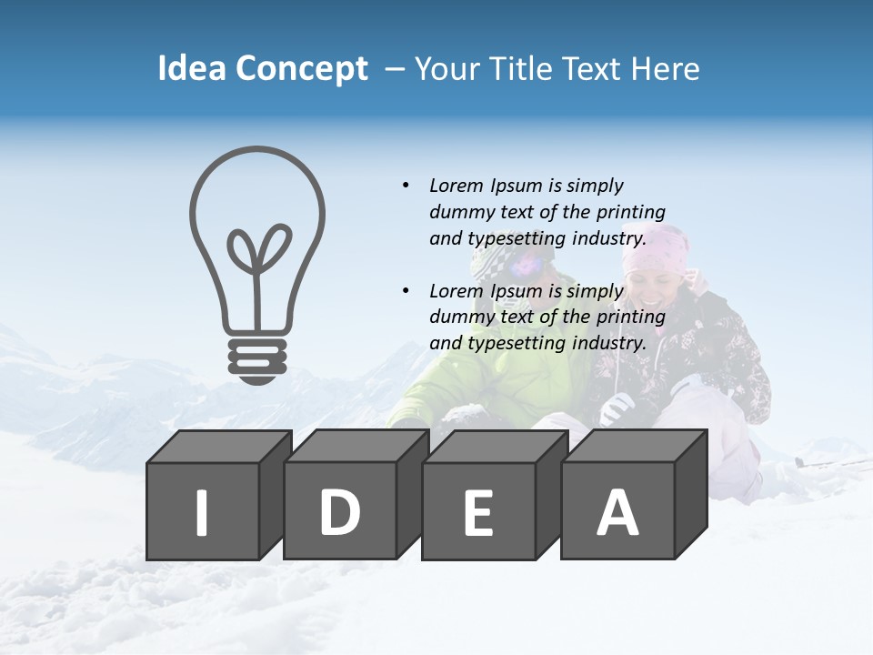 Man Alpine Nice PowerPoint Template