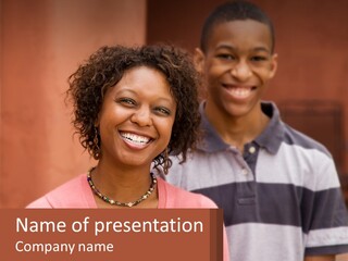 Adult Rose Singleparent PowerPoint Template