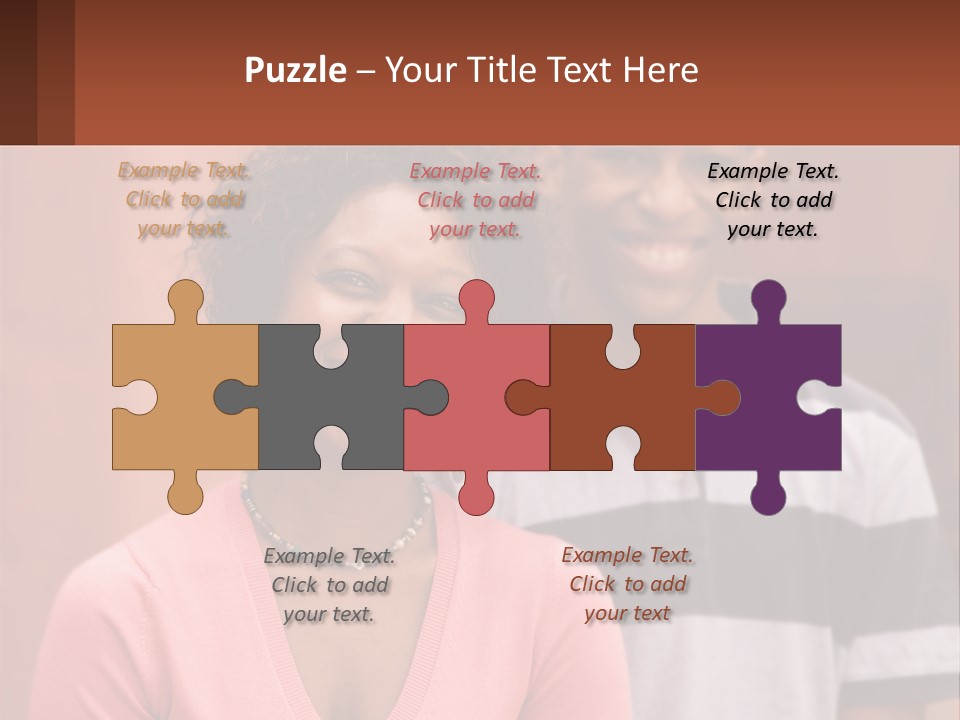 Adult Rose Singleparent PowerPoint Template