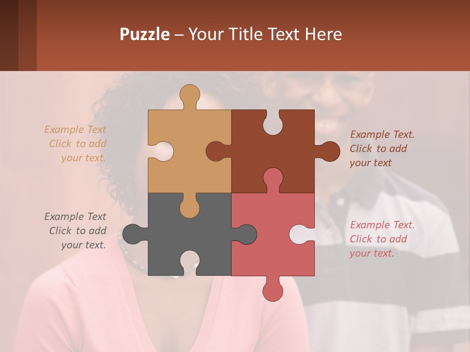 Adult Rose Singleparent PowerPoint Template