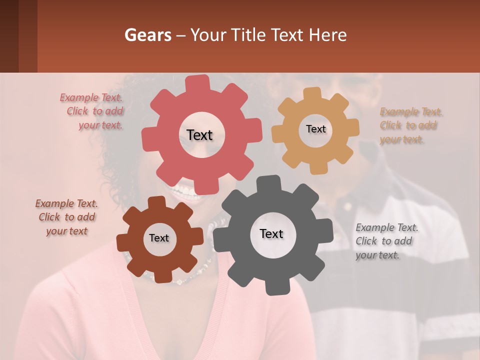 Adult Rose Singleparent PowerPoint Template