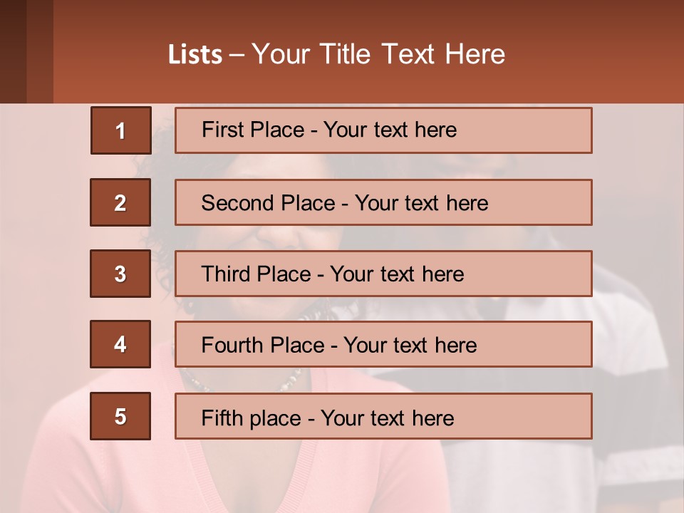 Adult Rose Singleparent PowerPoint Template