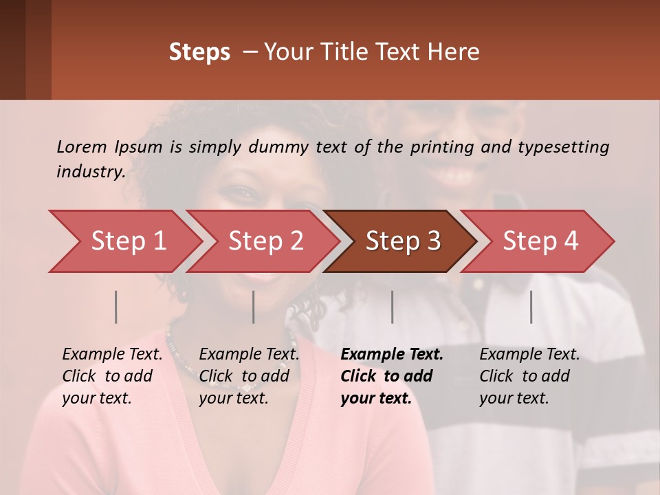 Adult Rose Singleparent PowerPoint Template