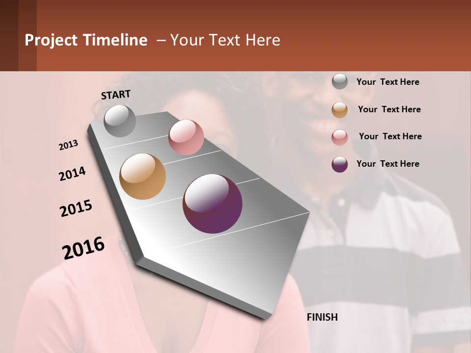 Adult Rose Singleparent PowerPoint Template