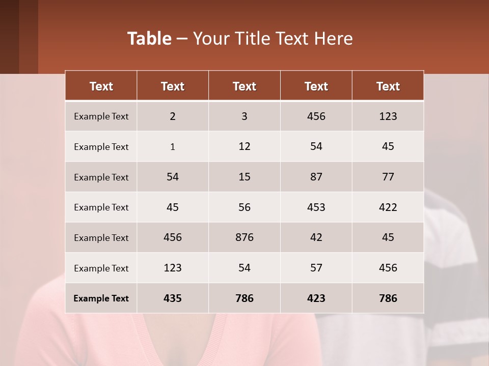 Adult Rose Singleparent PowerPoint Template