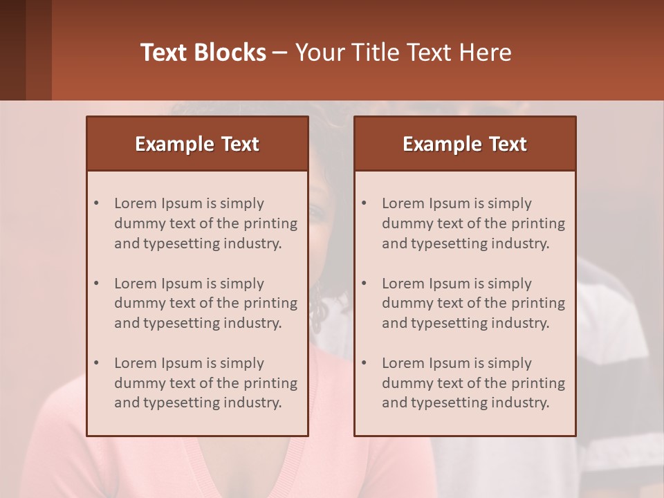 Adult Rose Singleparent PowerPoint Template
