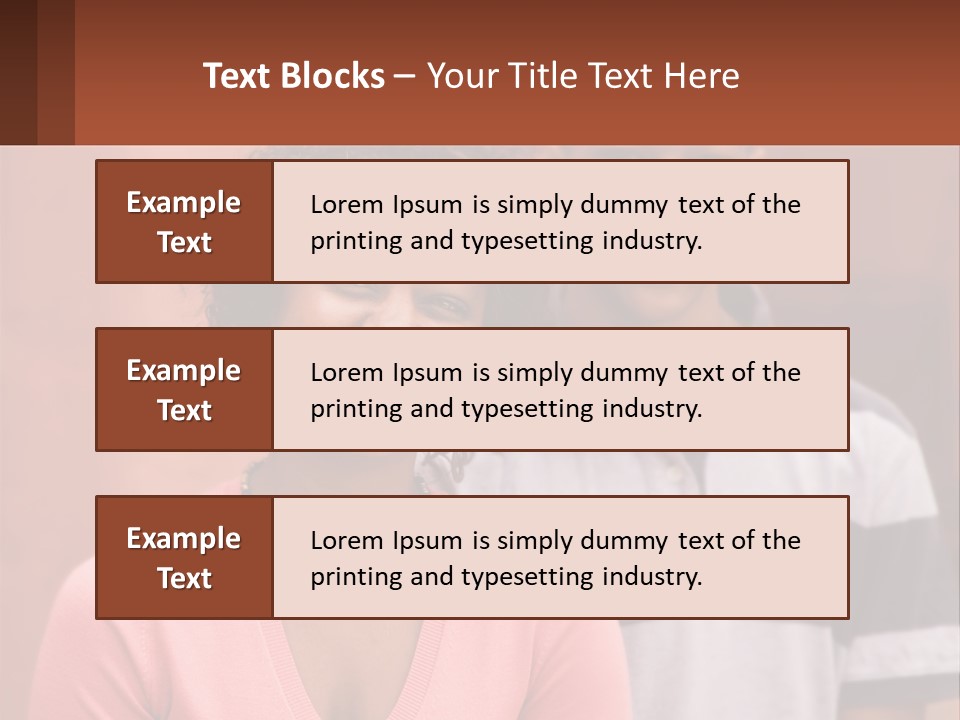 Adult Rose Singleparent PowerPoint Template