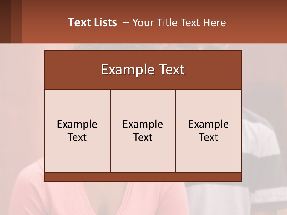 Adult Rose Singleparent PowerPoint Template