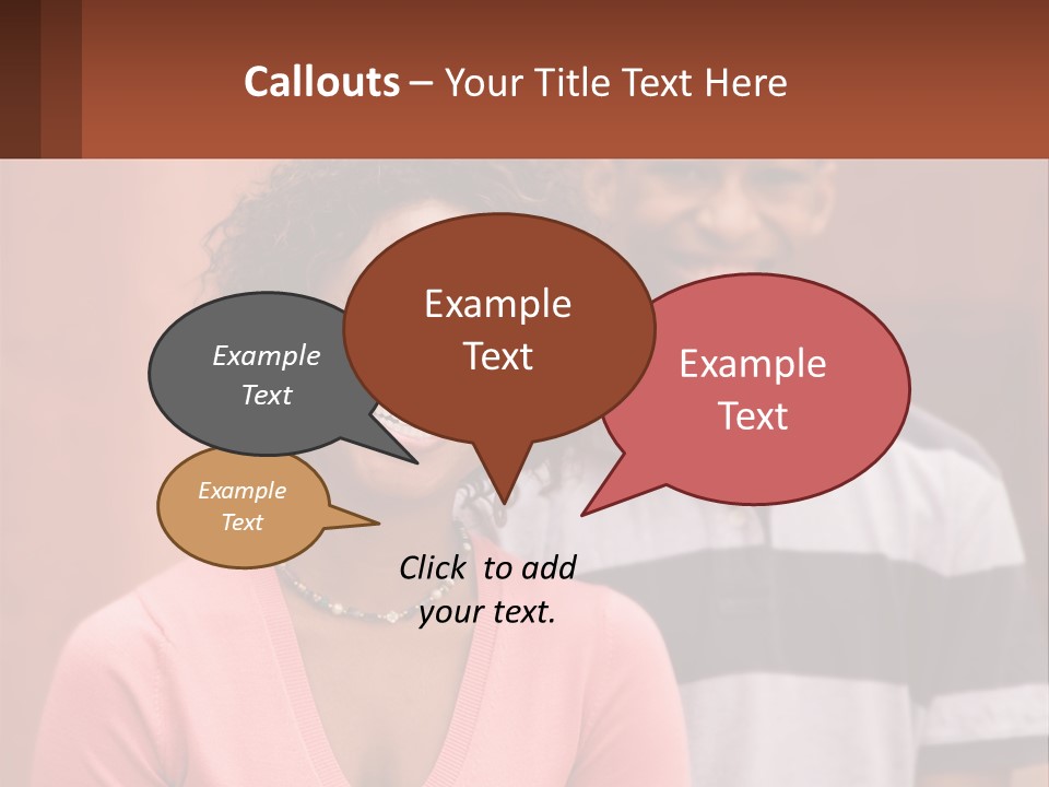 Adult Rose Singleparent PowerPoint Template