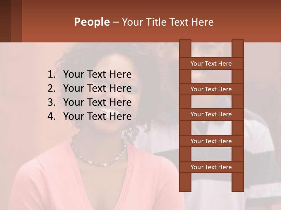 Adult Rose Singleparent PowerPoint Template