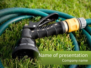 Tube Grass Water PowerPoint Template