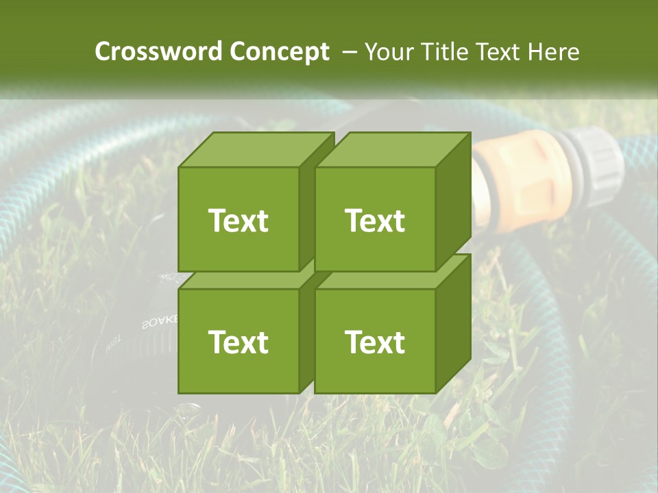 Tube Grass Water PowerPoint Template