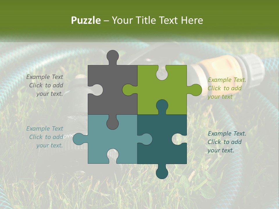 Tube Grass Water PowerPoint Template