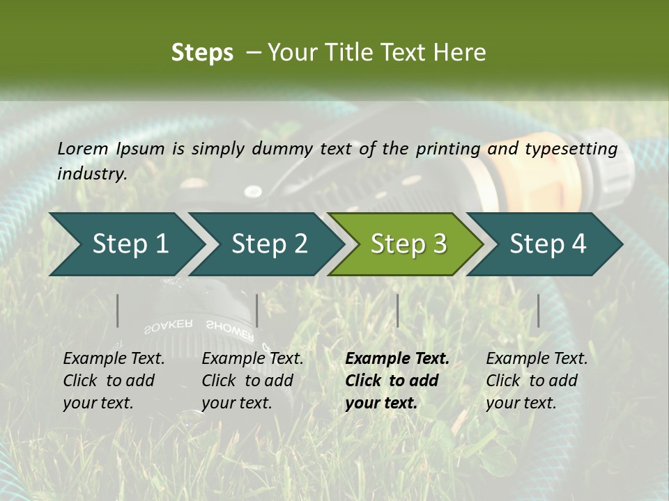Tube Grass Water PowerPoint Template
