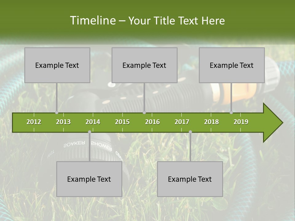 Tube Grass Water PowerPoint Template