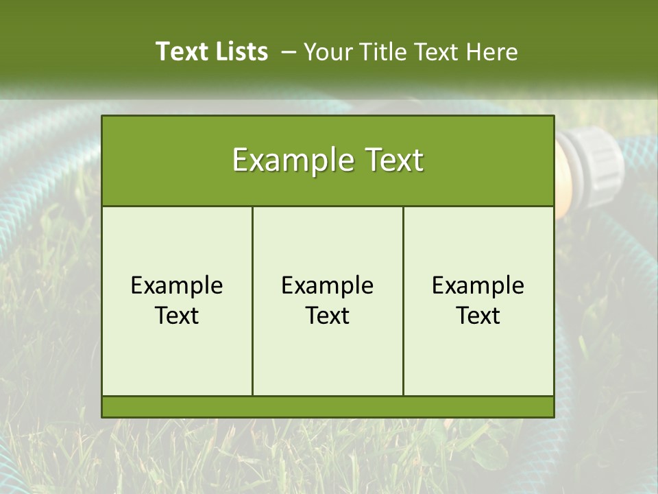 Tube Grass Water PowerPoint Template