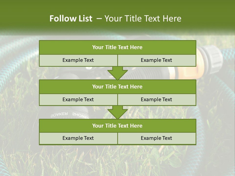 Tube Grass Water PowerPoint Template