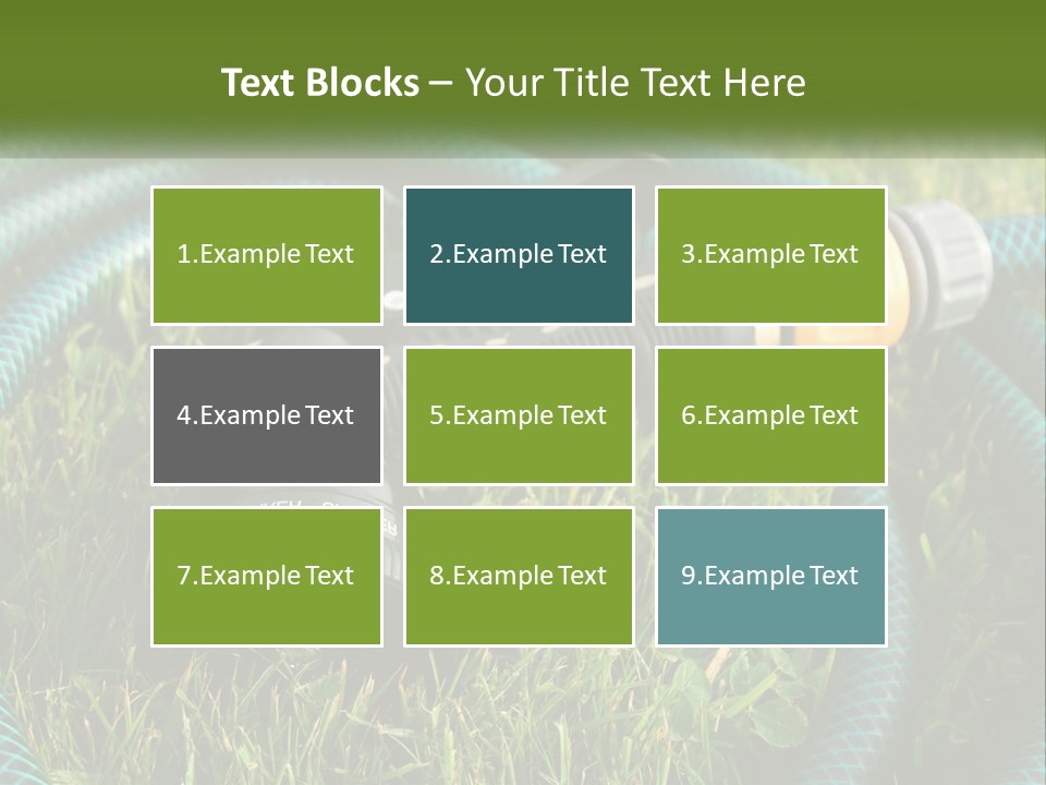 Tube Grass Water PowerPoint Template