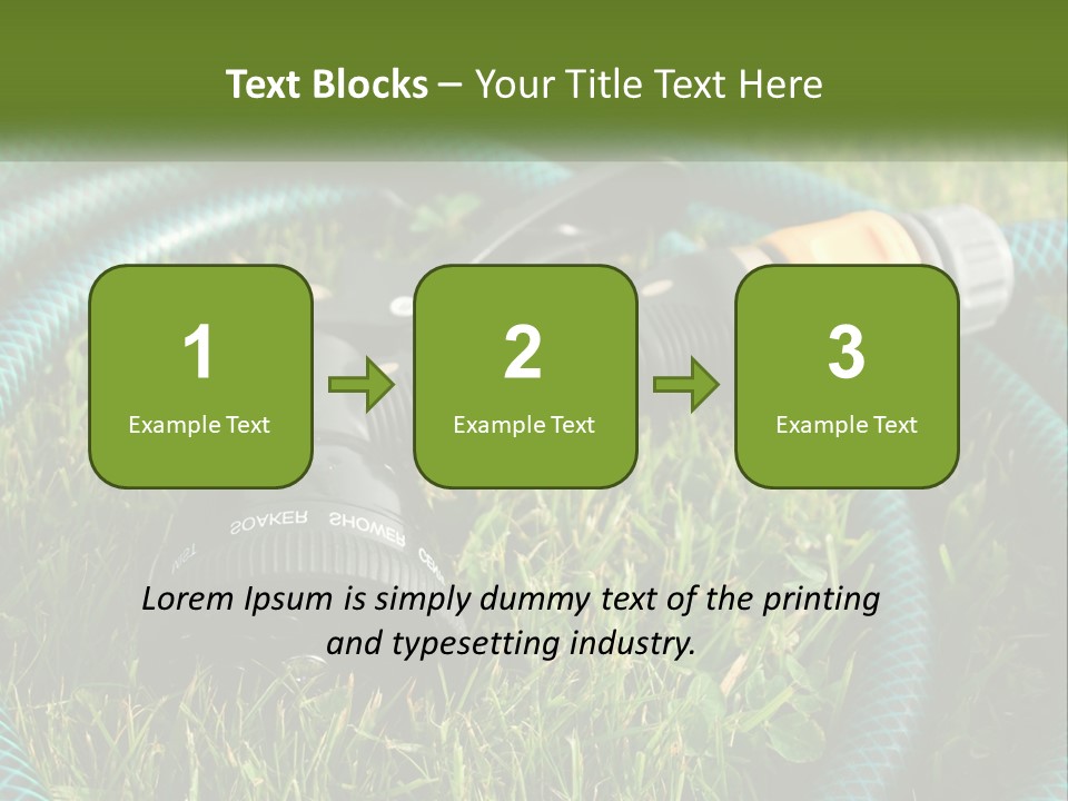 Tube Grass Water PowerPoint Template