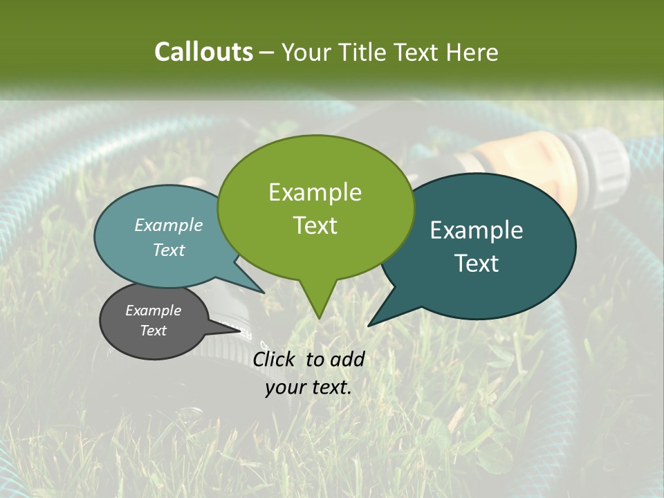 Tube Grass Water PowerPoint Template