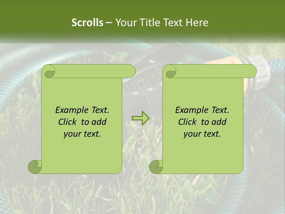Tube Grass Water PowerPoint Template
